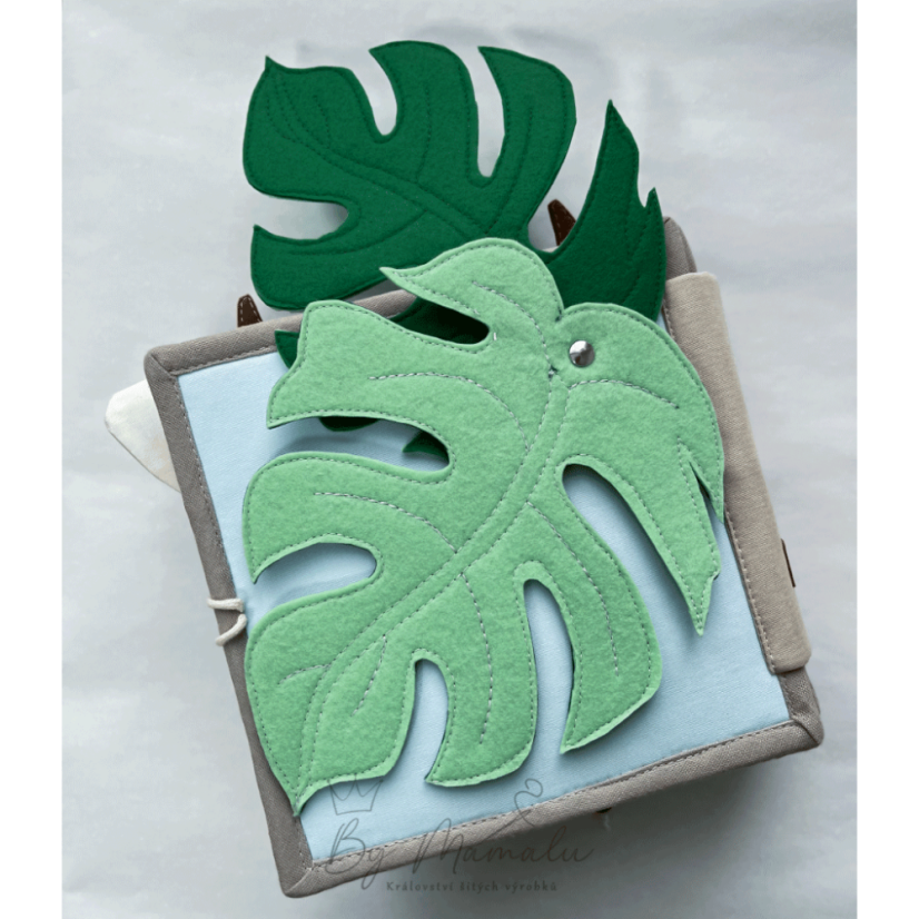 Zadní strana - list monstera